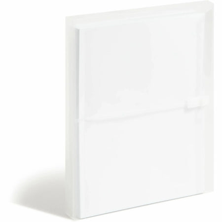 Smead Polypropylene Letter Filing Envelopes - Clear 8.5’’ x 11’’ 1.25’’ Expansion - Pack of 5 - Poly