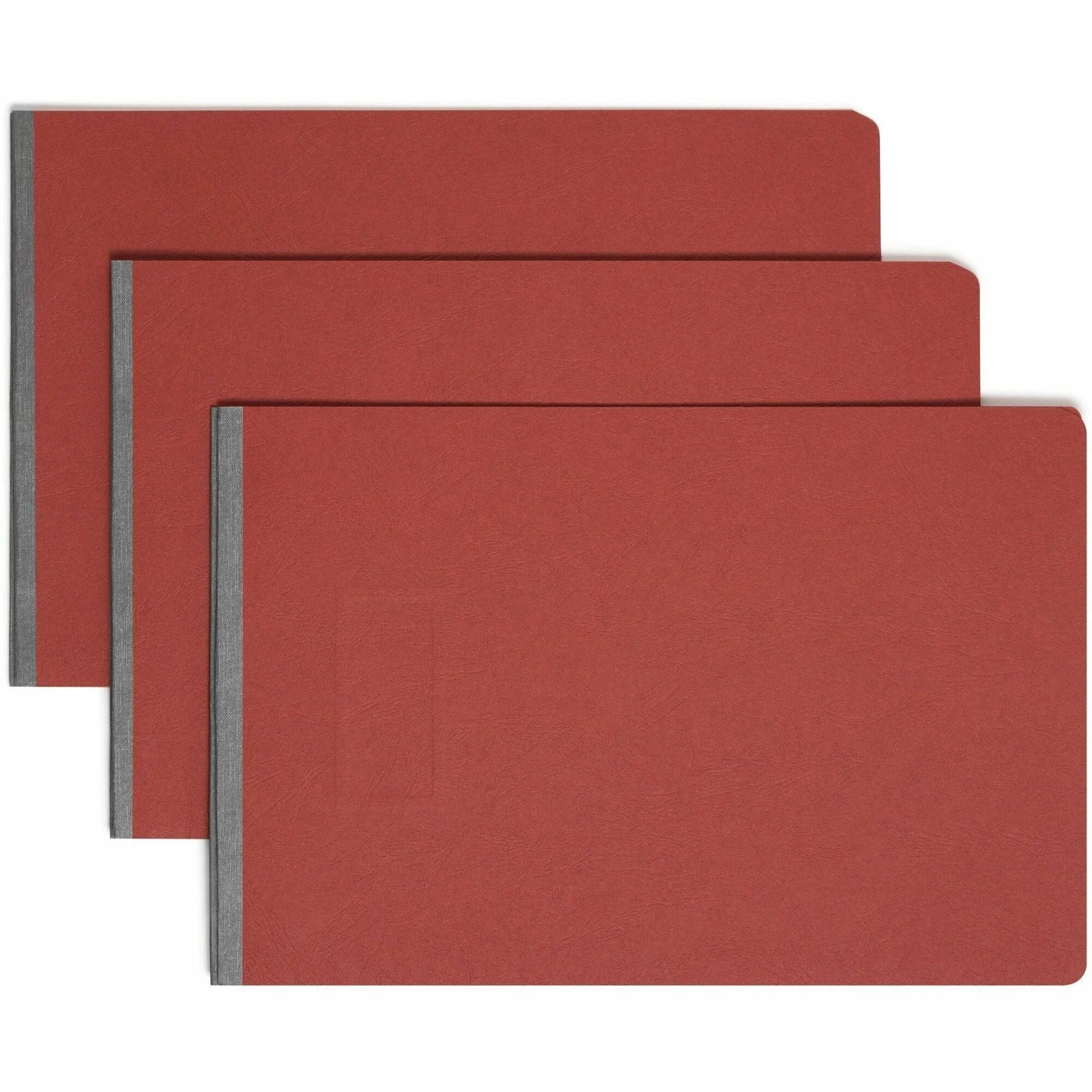 Smead Premium Pressboard Fastener Folder - 3’’ Capacity - 11’’ x 17’’ - Red - Report Covers