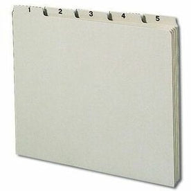 Smead Pressboard Self Tab Daily File Guides - Large