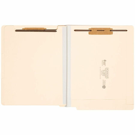 Smead Straight Tab Cut Letter Recycled Classification Folder - 8 1/2’’ x 11’’ - 2’’ Expansion - 2 2B Fastener(s)