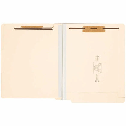 Smead Recycled Classification Folder - 2’’ Expansion 2 Fasteners - 10% - 10/Box - End Tab Folders
