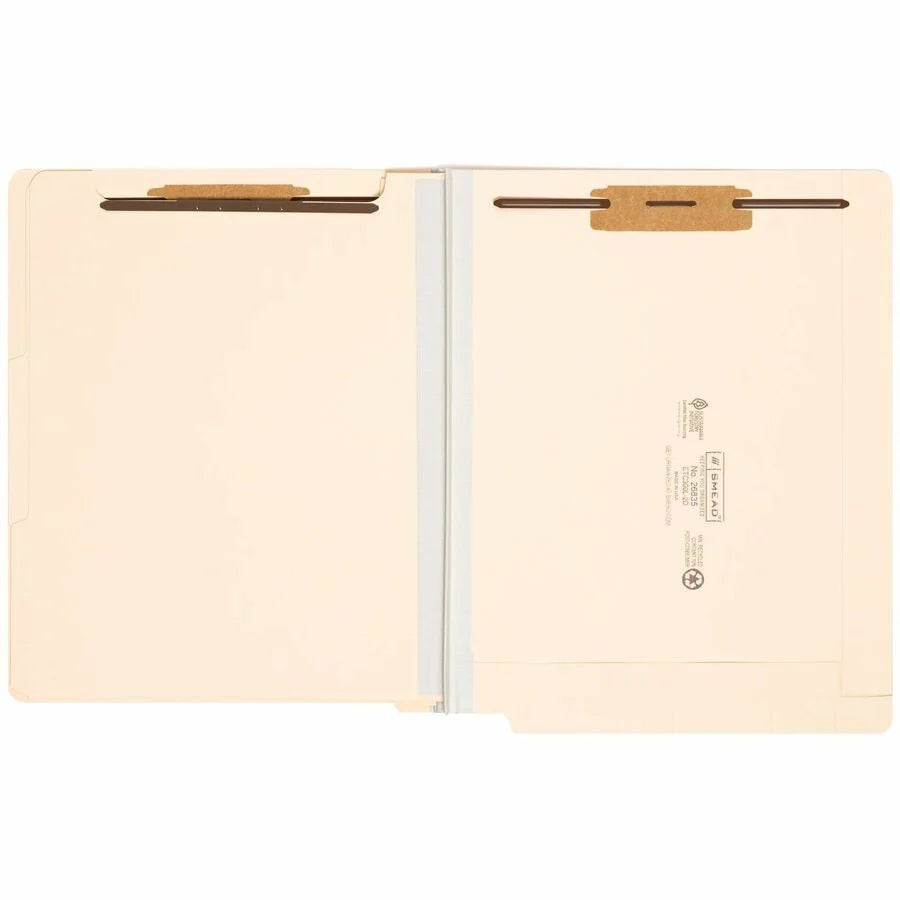 Smead Recycled Classification Folder - 2’’ Expansion 2 Fasteners - 10% - 10/Box - End Tab Folders