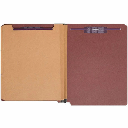 Smead Straight Tab Cut Letter Recycled Classification Folder - 8 1/2’’ x 11’’ - 3’’ Expansion - 2 2S Fastener(s) - End