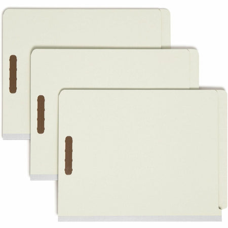 Smead Letter Recycled Classification Folder - 8 1/2’’ x 11’’ - 2’’ Expansion - 2 2K Fastener(s) - End Tab Location