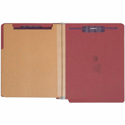 Smead Recycled Classification Folders - 2’’ Expansion End Tab Bright Red