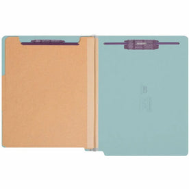 Smead Straight Tab Cut Letter Recycled Classification Folder - 8 1/2’’ x 11’’ - 2’’ Expansion - 2 2S Fastener(s)