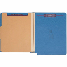Smead Straight Tab Cut Letter Recycled Classification Folder - 8 1/2’’ x 11’’ - 2’’ Expansion - 2 2S Fastener(s)