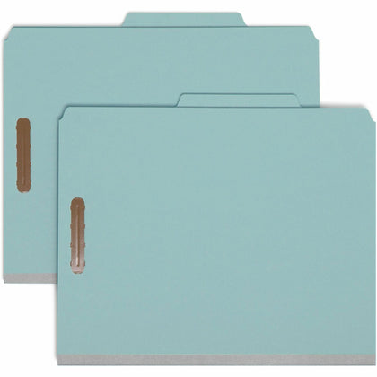 Smead Recycled Classification Folders - Eco-Friendly Durable - Blue - 10/Box
