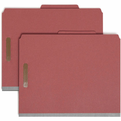 Smead Recycled Classification Folders - Eco-friendly Durable - Red - 10/Box