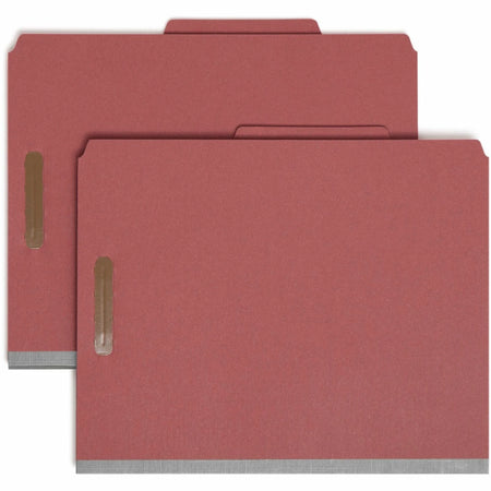 Smead Recycled Classification Folders - Eco-friendly Durable - Red - 10/Box