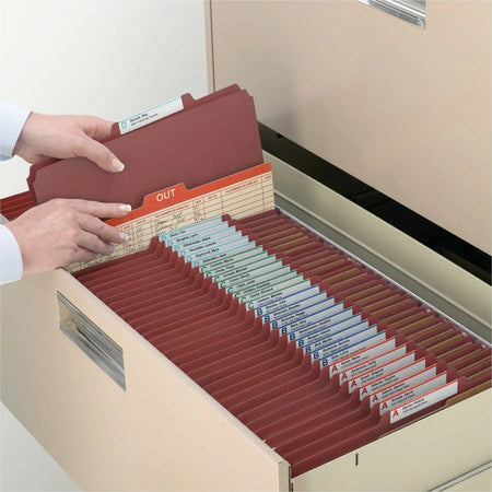 Smead Recycled Classification Folders - Eco-friendly Durable - Red - 10/Box