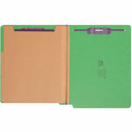 Smead Straight Tab Cut Letter Recycled Classification Folder - 8 1/2’’ x 11’’ - 2’’ Expansion - 2 2S Fastener(s)