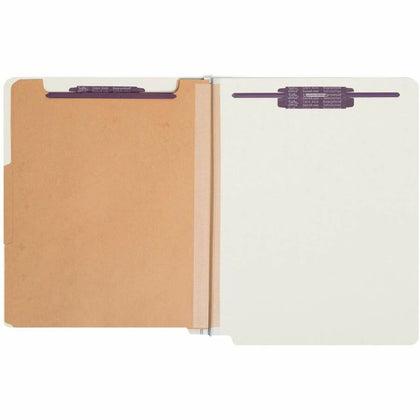 Smead Recycled Classification Folders - Heavy Duty 2’’ Expansion Gray/Green - End Tab