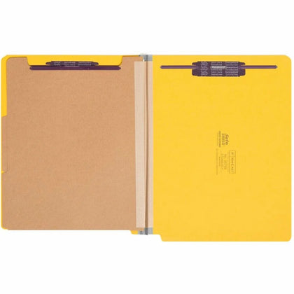 Smead Recycled Classification Folders - Yellow 2’’ Expansion - 10/Box - End Tab