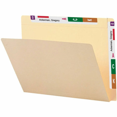 Smead Recycled End Tab File Folders - 8.5’’ x 11’’ - 3/4’’ Expansion - 100/Box - Top