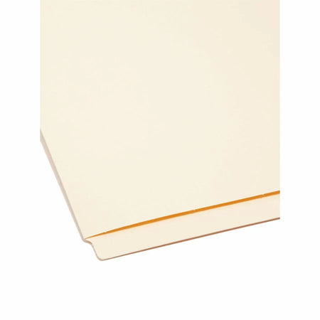 Smead Recycled End Tab File Folders - 8.5’’ x 11’’ - 3/4’’ Expansion - 100/Box - Top