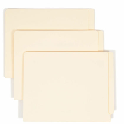Smead Recycled End Tab File Folders - Durable Manila - 100/Box