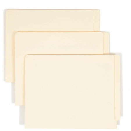 Smead Straight Tab Cut Letter Recycled End File Folder - 8 1/2’’ x 11’’ - 3/4’’ Expansion - 11 pt. - 1 Plys - Manila