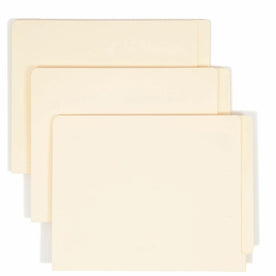 Smead Straight Tab Cut Letter Recycled End File Folder - 8 1/2’’ x 11’’ - 3/4’’ Expansion - 11 pt. - 1 Plys - Manila