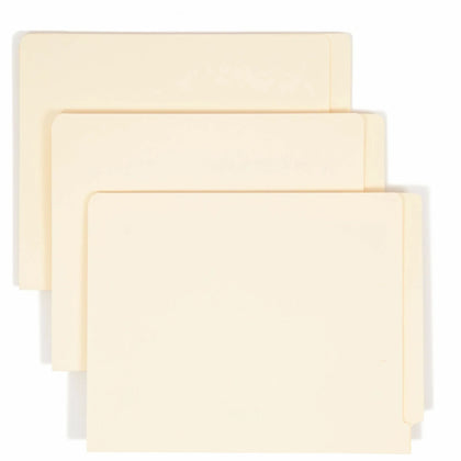 Smead Recycled End Tab File Folders - Durable Manila - 100/Box