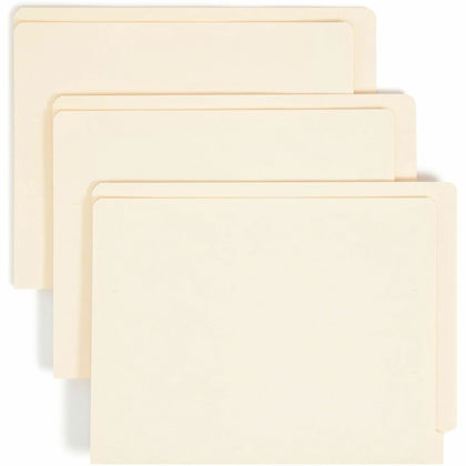 Smead Recycled End Tab File Folders - Durable Manila 11pt - 100/Box
