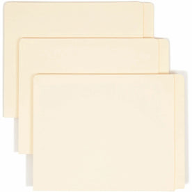 Smead Straight Tab Cut Letter Recycled End File Folder - 8 1/2’’ x 11’’ - 3/4’’ Expansion - 14 pt. - 2 Plys - Manila
