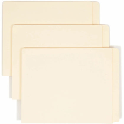 Smead Recycled End Tab File Folders - Letter Size - 100/Box