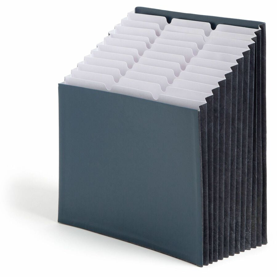 Smead 1/3 Tab Cut Letter Recycled Expanding File - 8 1/2’’ x 11’’ - 7/8’’ Expansion - 12 Pocket(s) - Top Location