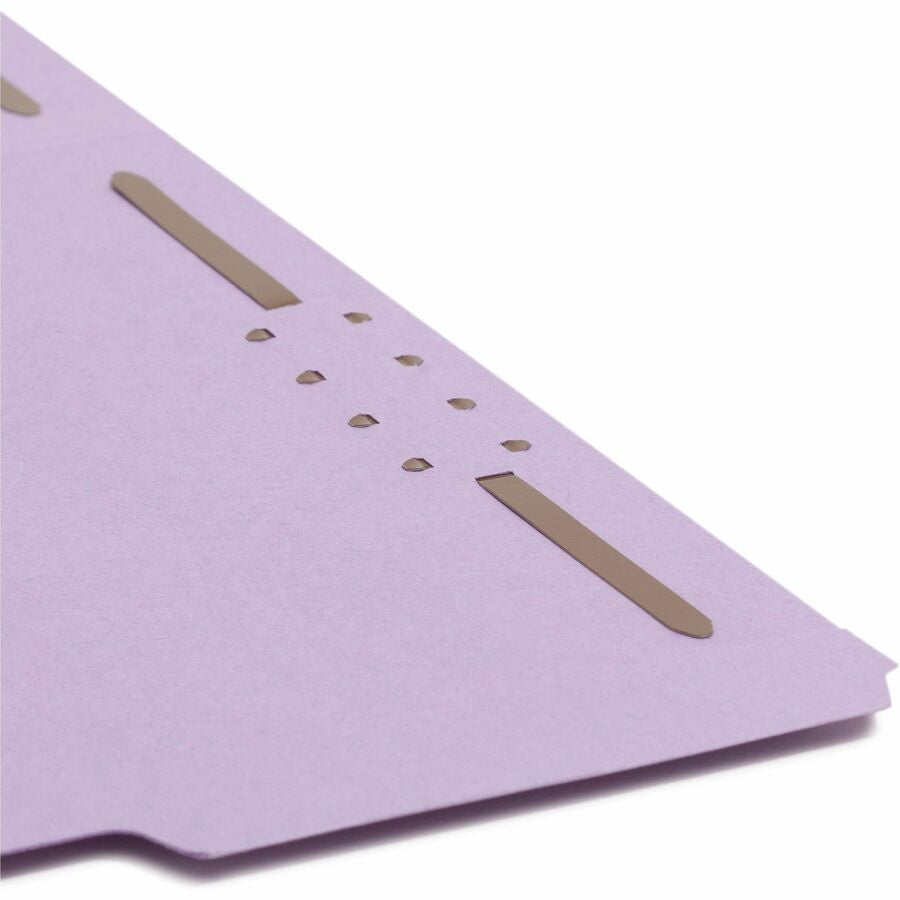 Smead 1/3 Tab Cut Letter Recycled Fastener Folder - 8 1/2’’ x 11’’ - 3/4’’ Expansion - 2 2K Fastener(s) - 2’’ Capacity