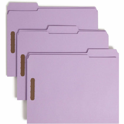 Smead Recycled Fastener Folder: 1/3 Tab Cut 8.5’’ x 11’’ 3/4’’ Expansion - Folders