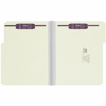 Smead 1/3 Tab Cut Letter Recycled Fastener Folder - 8 1/2’’ x 11’’ - 1’’ Expansion - 2 2S Fastener(s) - 2’’