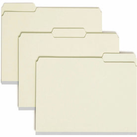 Smead 1/3 Tab Cut Letter Recycled Fastener Folder - 8 1/2’’ x 11’’ - 2’’ Expansion - 2 2S Fastener(s) - for - Folders