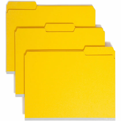 Smead Recycled Fastener Folder - 2’’ Expansion Yellow - 25/Box - Folders