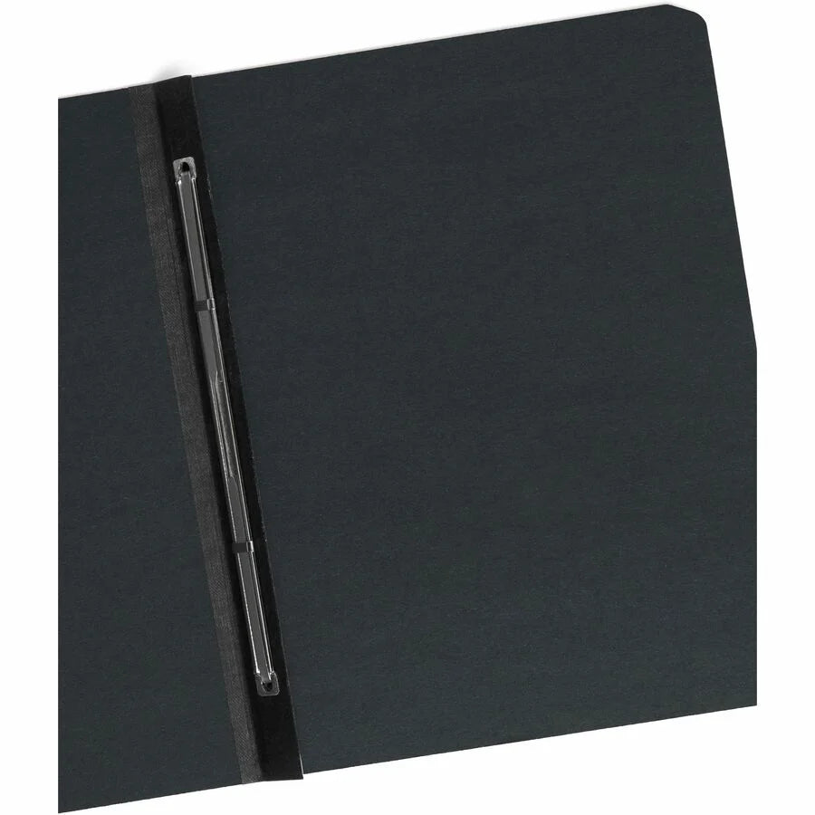 Smead Recycled Fastener Folder: 3’’ Capacity 350 Sheets - Black Pressboard - Report Covers