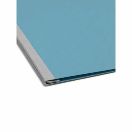 Smead Recycled Fastener Folder: 3’’ Expansion Blue - 100% Paper - Report Covers
