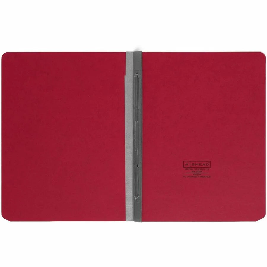 Smead Recycled Fastener Folder: 3’’ Expansion Bright Red - Eco-Friendly Pressboard Folder - Report Covers