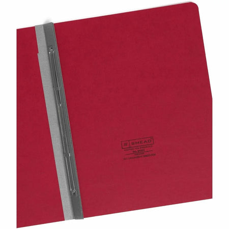Smead Recycled Fastener Folder: 3’’ Expansion Bright Red - Eco-Friendly Pressboard Folder - Report Covers