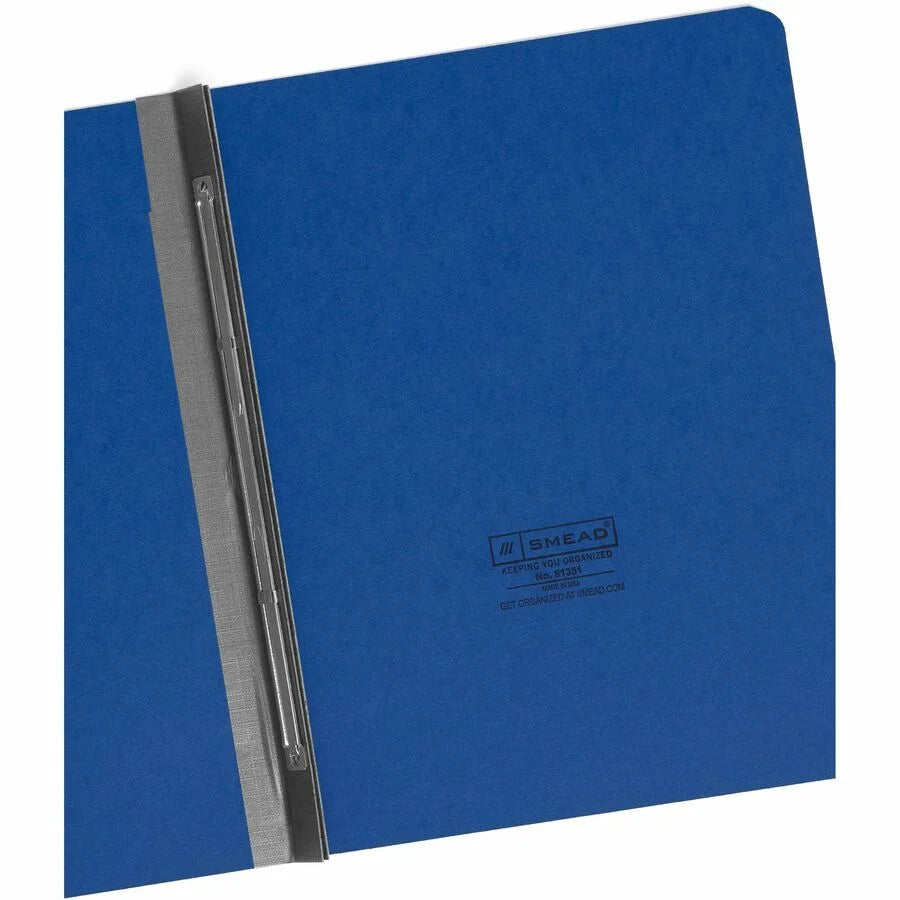 Smead Recycled Fastener Folder: 3’’ Expansion Dark Blue - Eco-Friendly Pressboard Folder - Report Covers