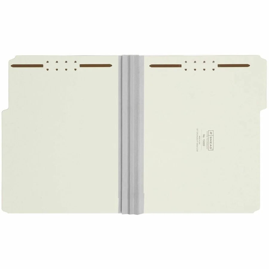 Smead Recycled Fastener Folder - 3’’ Expansion Top Tab - 25/Box - Folders