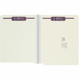 Smead Letter Recycled Fastener Folder - 8 1/2’’ x 11’’ - 1’’ Expansion - 2 2S Fastener(s) - 2’’ for - End Tab Location