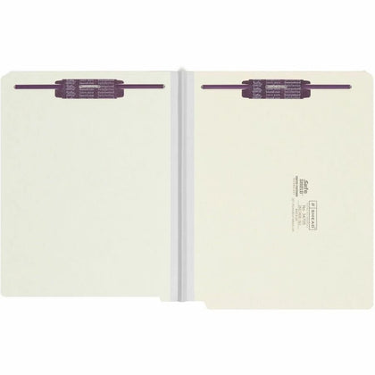Smead Recycled Fastener Folder: Heavy Duty 1’’ Expansion 25/Box - End Tab Folders
