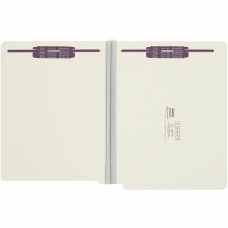 Smead Letter Recycled Fastener Folder - 8 1/2’’ x 11’’ - 3’’ Expansion - 2 2S Fastener(s) - 2’’ for - End Tab Location
