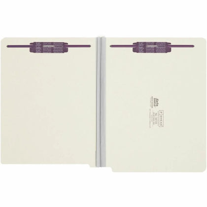 Smead Recycled Fastener Folder: Heavy Duty 3’’ Expansion 100% - 25/Box - End Tab Folders