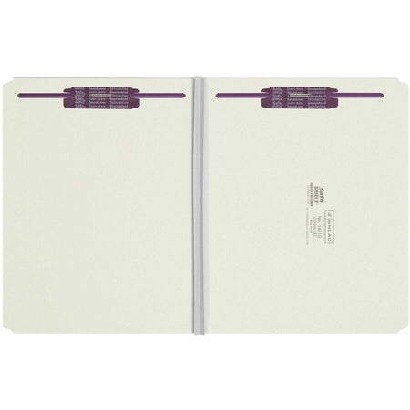 Smead Straight Tab Cut Letter Recycled Fastener Folder - 8 1/2’’ x 11’’ - 2’’ Expansion - 2 2S Fastener(s)