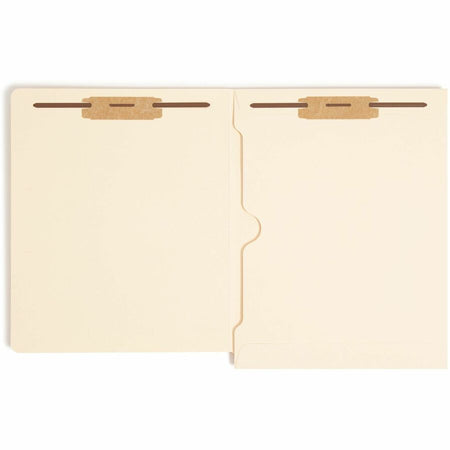 Smead Straight Tab Cut Letter Recycled Fastener Folder - 8 1/2’’ x 11’’ - 2 2B Fastener(s) - 1 Pocket(s) - 11 pt.