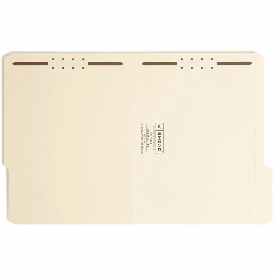 Smead Recycled Fastener Folder - Letter Size 3/4’’ Expansion - 50/Box - Folders