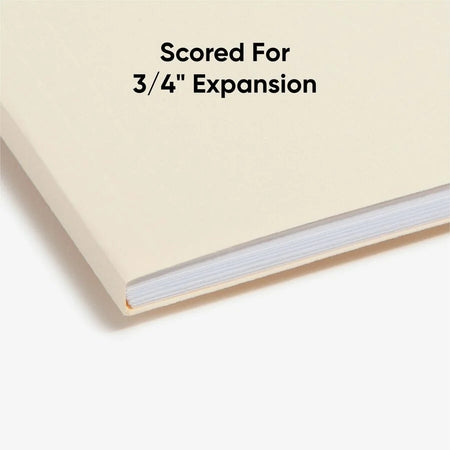 Smead Recycled Fastener Folder - Letter Size 3/4’’ Expansion - 50/Box - Folders