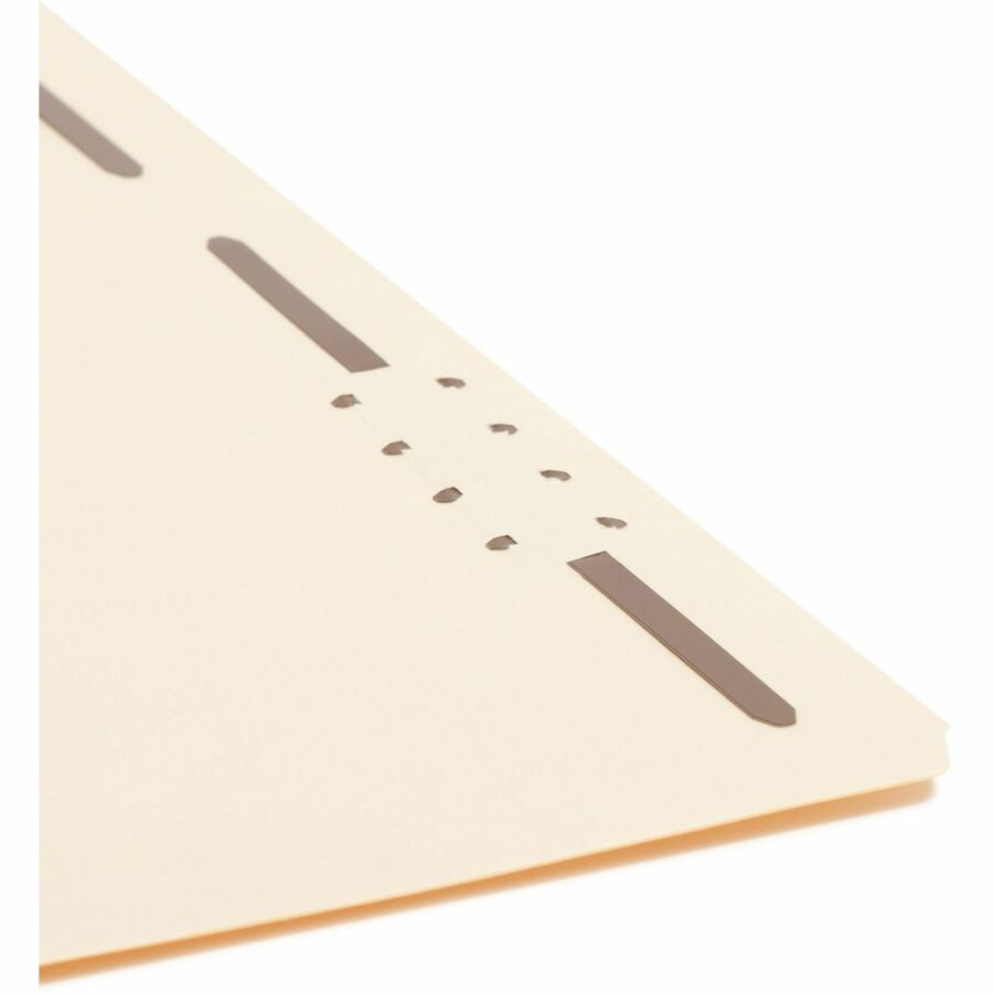 Smead 1/3 Tab Cut Letter Recycled Fastener Folder - 8 1/2’’ x 11’’ - 3/4’’ Expansion - 2 2K Fastener(s) - 2’’