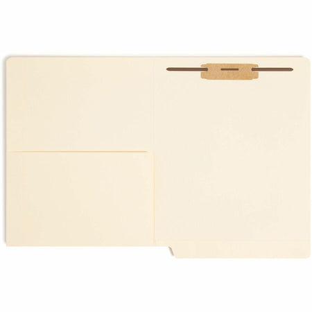 Smead Straight Tab Cut Letter Recycled Fastener Folder - 8 1/2’’ x 11’’ - 3/4’’ Expansion - 1 2B Fastener(s) - 2’’