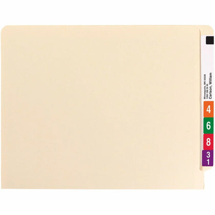 Smead Recycled Fastener Folder - Letter Size 3/4’’ Expansion - 50/Box - End Tab Folders